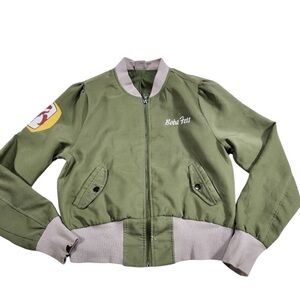 Her Universe Star Wars Boba Fett Girls Bomber Jacket Size L